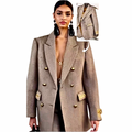 100% Wool Suite Blazer With Gold Button